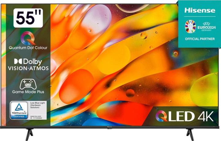 Actual product image Hisense TV 55E77KQ (139 cm(55 inch), black, UltraHD/4K, triple tuner, HDR10, WLAN, LAN, Bluetooth) (55", QLED, 4K, 2023)