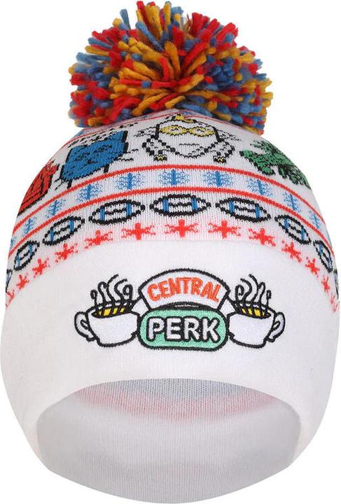 Actual product image Friends Unisex Adult Central Perk Pom Pom Skiing Beanie