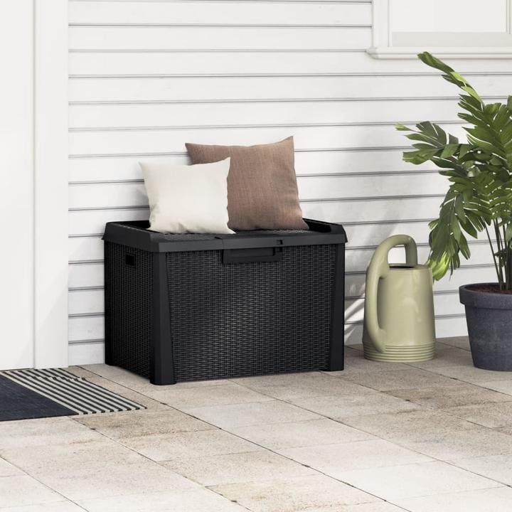 Image du produit VidaXL Gartentruhe Anthrazit 125 L PP,Farbe: Anthrazit,Material