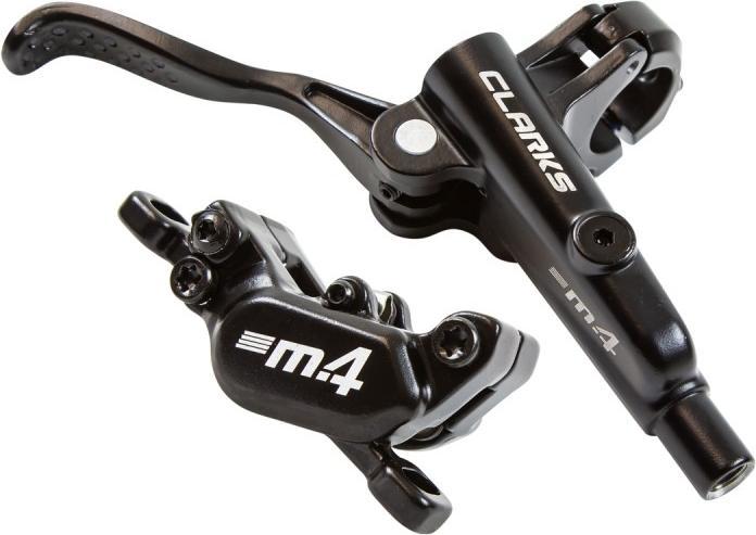 Clarks Uni M4 hydraulisches Scheibenbremsenset (Vorne + Hinten, Bremsset, 4)