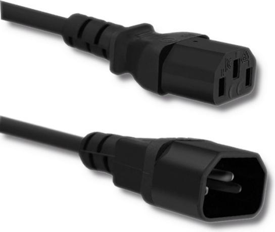 Actual product image Qoltec Cable zasilający do UPS | C13/C14 | 3x1.5mm² | 1.8m (1.80 m)