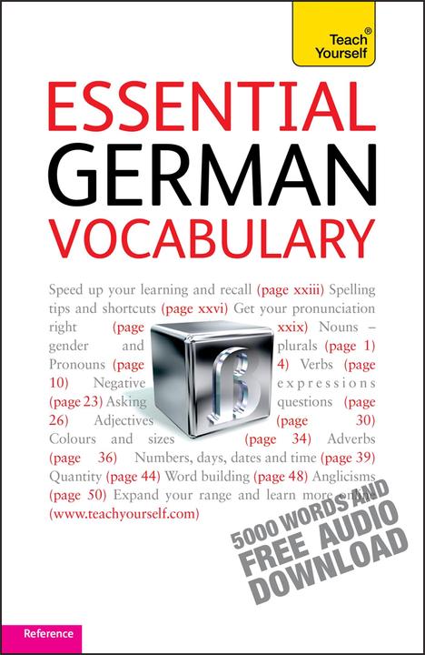 Produktbild Essential German Vocabulary: Teach Yourself (Deutsch, Lisa Kahlen, 2010)