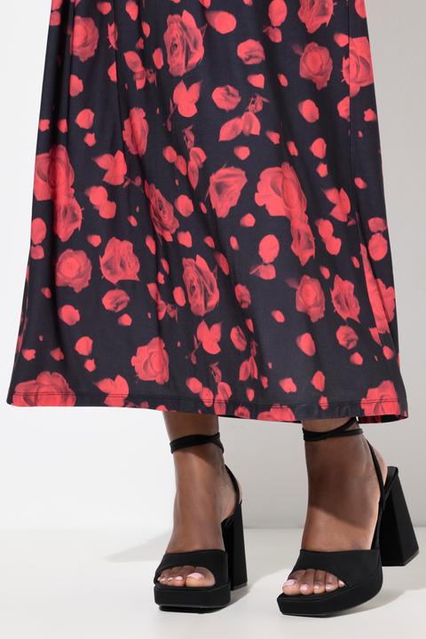 Produktbild Ulla Popken Maxikleid, A-Linie, V-Ausschnitt, ärmellos, Taschen (54)