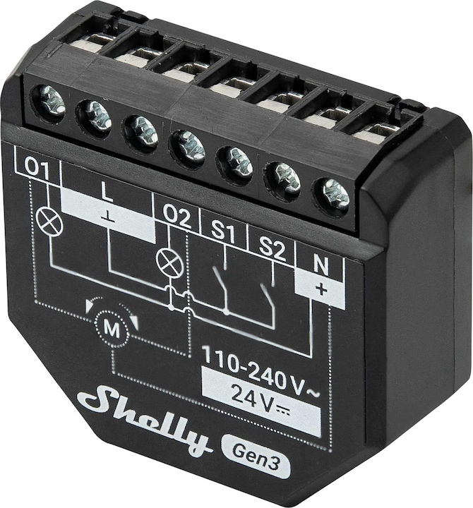Immagine prodotto Shelly 2PM Gen3 (Attuatore per otturatore)