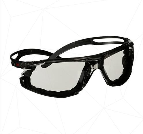 Actual product image 3M SecureFit SF501SGAF-BLK-FM Safety Glasses with Anti-Fog Protection Black