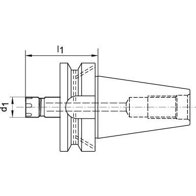 Thumbnail - Magni, Zubehör Maschine, Spannzangenfutter Mini JISB6339AD A160 BT40- ER16M FORTIS