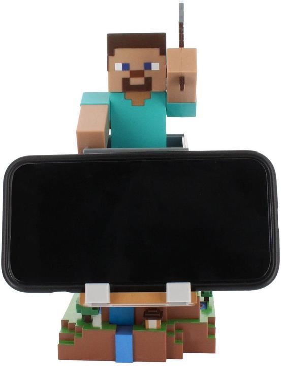 Immagine prodotto Exquisite Gaming Cable Guys R.E.S.T - Minecraft - Steve Support pour Téléphone et Manette (PS5)