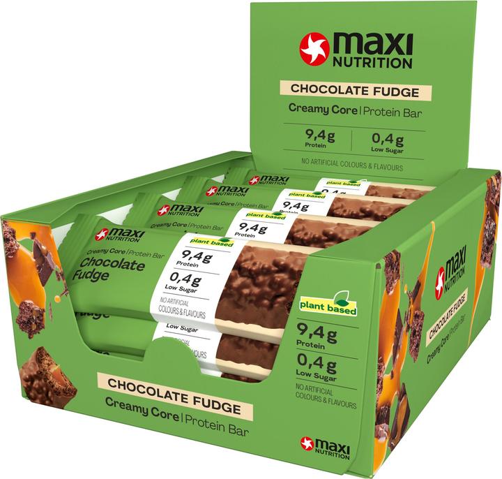 Produktbild Maxi Nutrition MAXI N. Proteinriegel 125349 Chocolate Fudge Vegan 12x45g (12 Stk., 680 g)