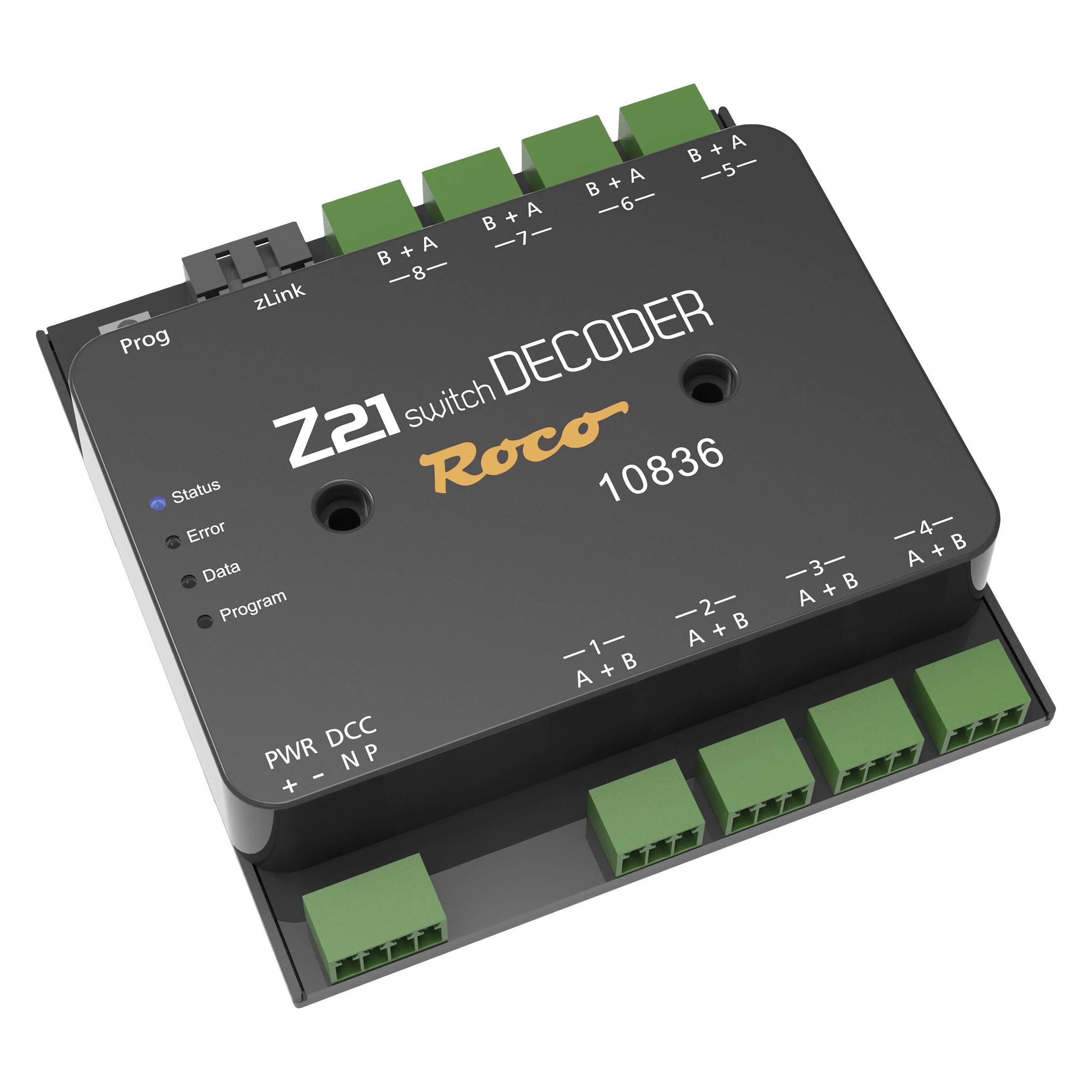 Décodeur Roco 10836 Z21 – Pour Aiguillages Et éclairages – Neuf Sous Blister