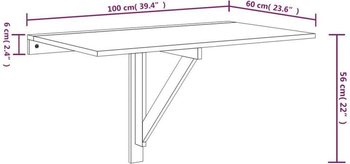 Produktbild vidaXL Ariel (100 x 60 x 56 cm)
