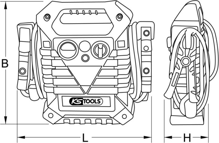 Produktbild KS Tools Energiestation Booster (4400 A, 22000 mAh)