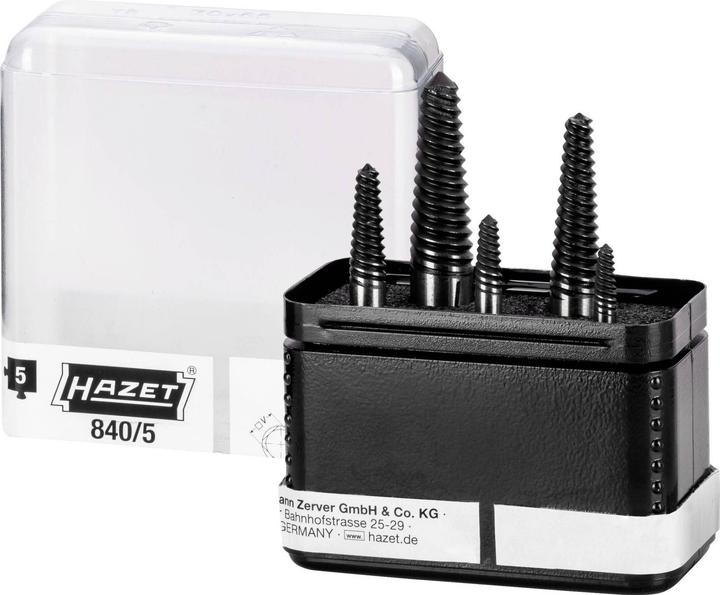 Image du produit HAZET Jeu d'extracteurs des vis 840/5 ∙ Nombre d'outils : 5