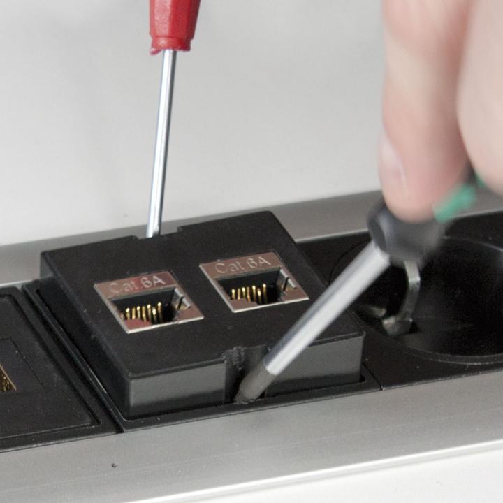 Produktbild Evoline Wechselmodul 1 x HDMI Buchse vorne und hinten Kunststoff schwarz