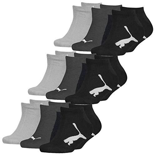 Puma, Jungen, Socken, Kids Bwt Sneaker 3p, Schwarz, (3er Pack, 39, 42)