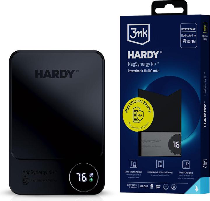 Produktbild 3MK HARDY MagSynergy Ni+ 10.000mAh (10000 mAh, 22.50 W)