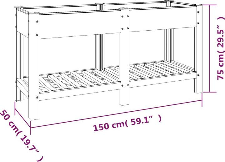 Produktbild vidaXL Garten Hochbeet