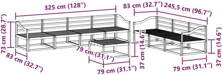 Produktbild vidaXL Outdoor-Sofa