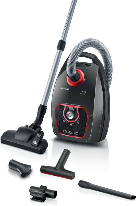 Actual product image Siemens Hoover with bag, Z 7.0, grey, VSZ7XTRM