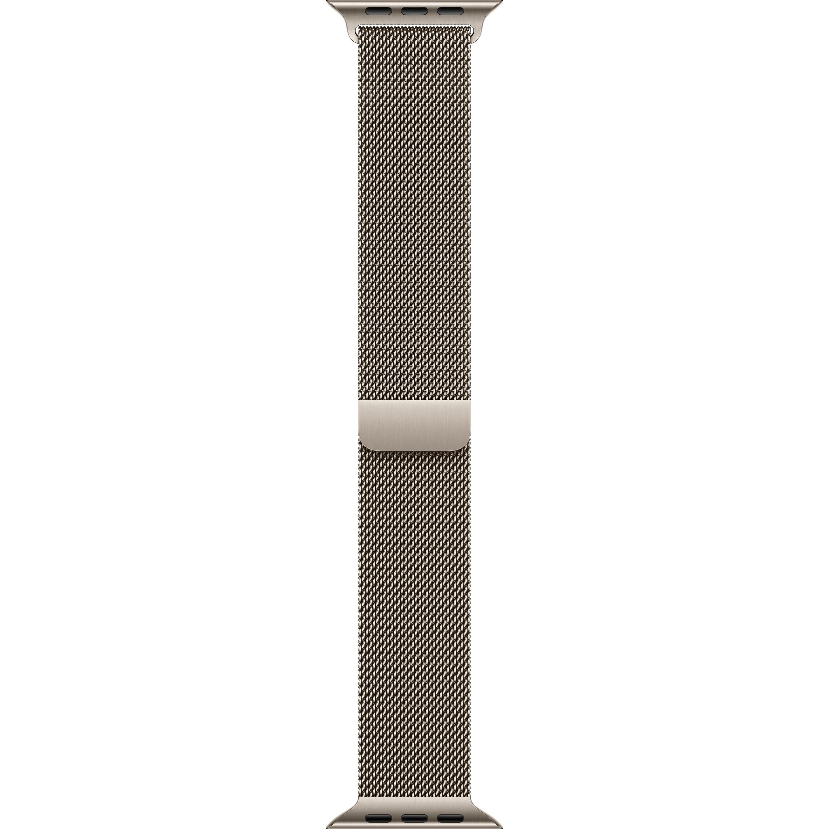 Apple Natural Titanium Milanese Loop (46 mm, 95% recyceltes Titan), Uhrenarmband, Beige