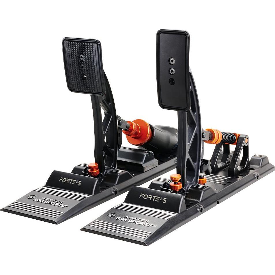 Asetek Forte S Sim Racing Gas- und Bremspedal (PC), Gaming Controller, Schwarz