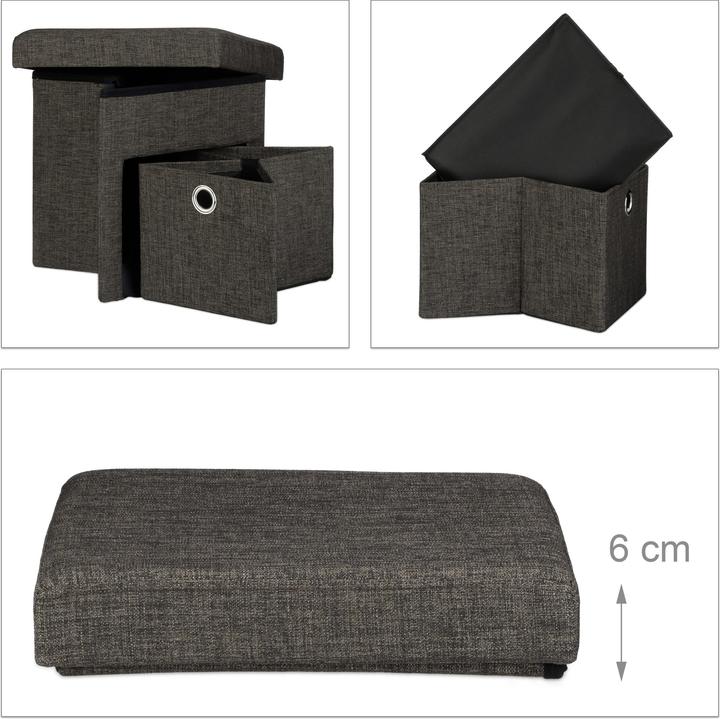 Produktbild Relaxdays Faltbarer Sitzhocker