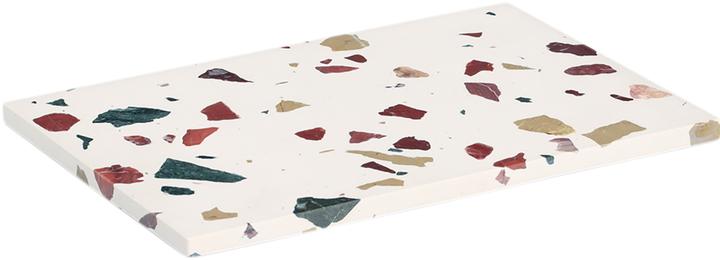 Actual product image Zeller Present Servierplatte und Schneidbrett Terrazzo 30x20x1.4 cm