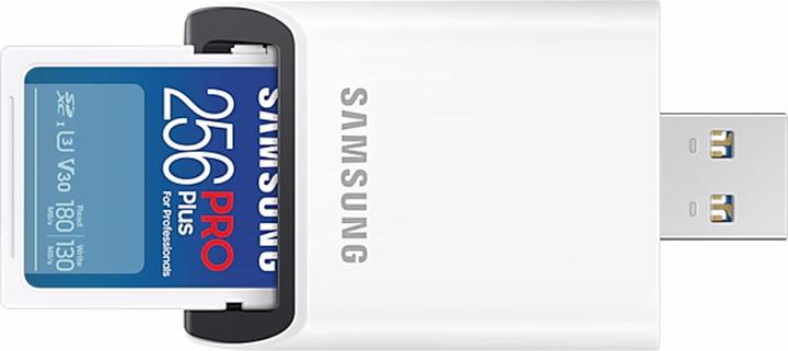 Productafbeelding Samsung SD PRO Plus MB-SD256SB/WW 256 GB + verzendkosten (256 GB, SD, U3, UHS-I)