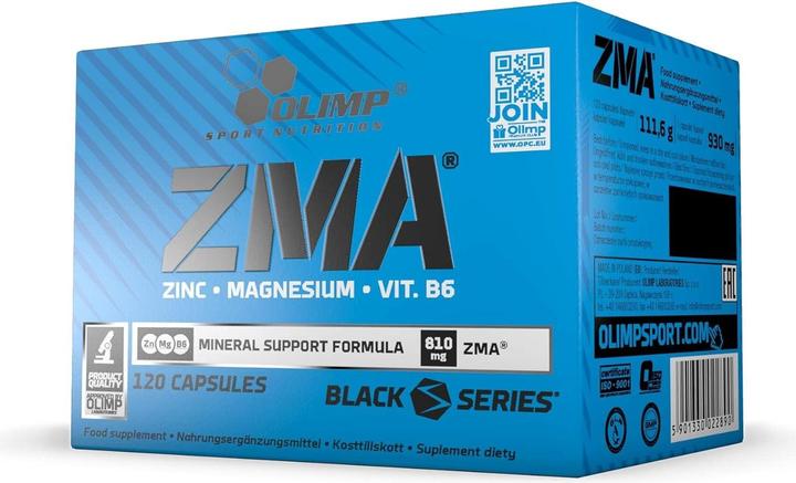 Actual product image Olimp Sport Nutrition ZMA (T-Activation) 120 Caps (1 Piece, Capsules, 111.60 g)