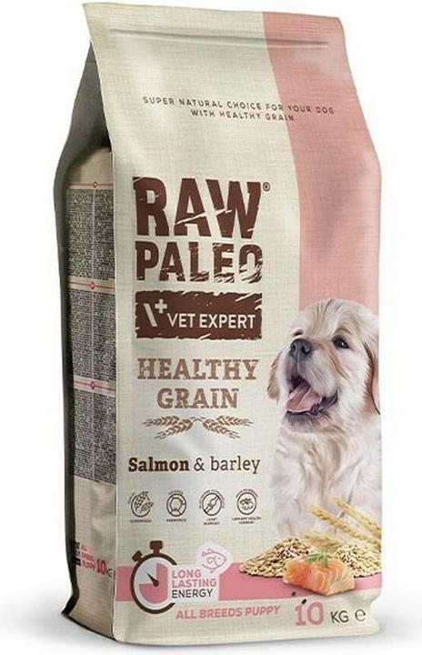 Raw Paleo Healthy Grain Puppy Salmon & Barley (Puppy + kitten, 1 pcs., 10000 g)