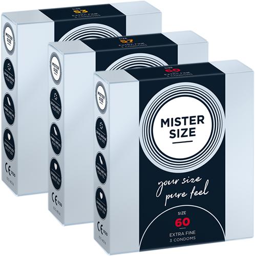 Mister Size Trial pack L" (53mm, 57mm, 60mm) 3 x 3 condoms to try on and test out (9 pcs.)