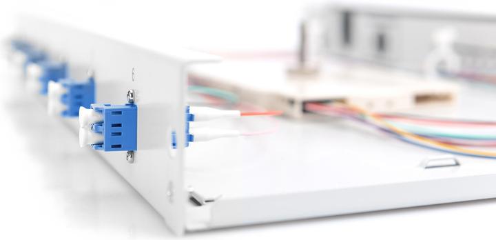 Produktbild Digitus LWL Spleissbox, bestückt, LC, OS2 (S/UTP, CAT7, 0.28 m)