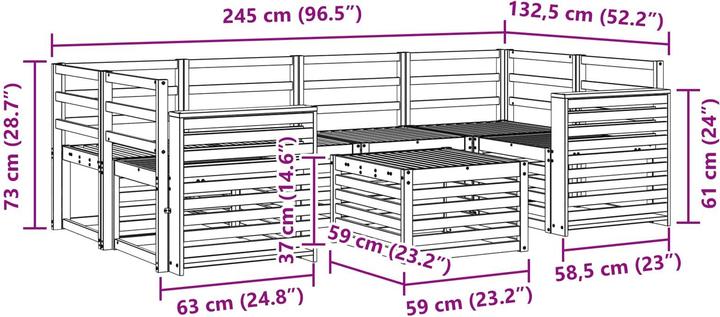 Produktbild vidaXL Outdoor-Sofa