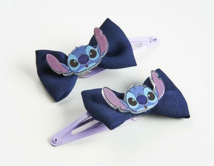 Image du produit Cerda Pinces à cheveux Stitch Violet Bleu Noeud 2 pièces (2 pcs)