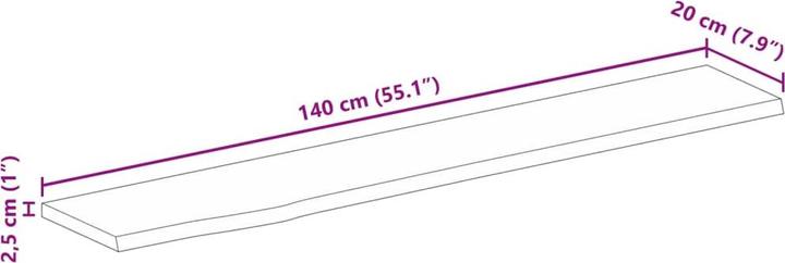 Actual product image vidaXL Tischplatte (140 x 140 cm)