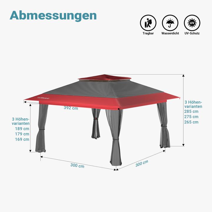 Actual product image Wiltec Faltpavillon (400 cm, 400 cm)