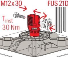 Image du produit Fischer Pied pour toit plat FFRB standard (Échafaudages, 34 cm)