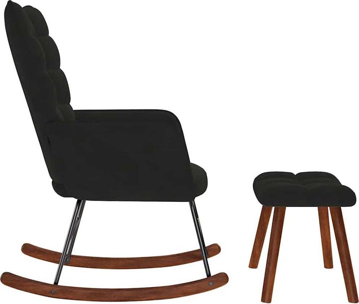 Actual product image vidaXL Schaukelstuhl mit Hocker