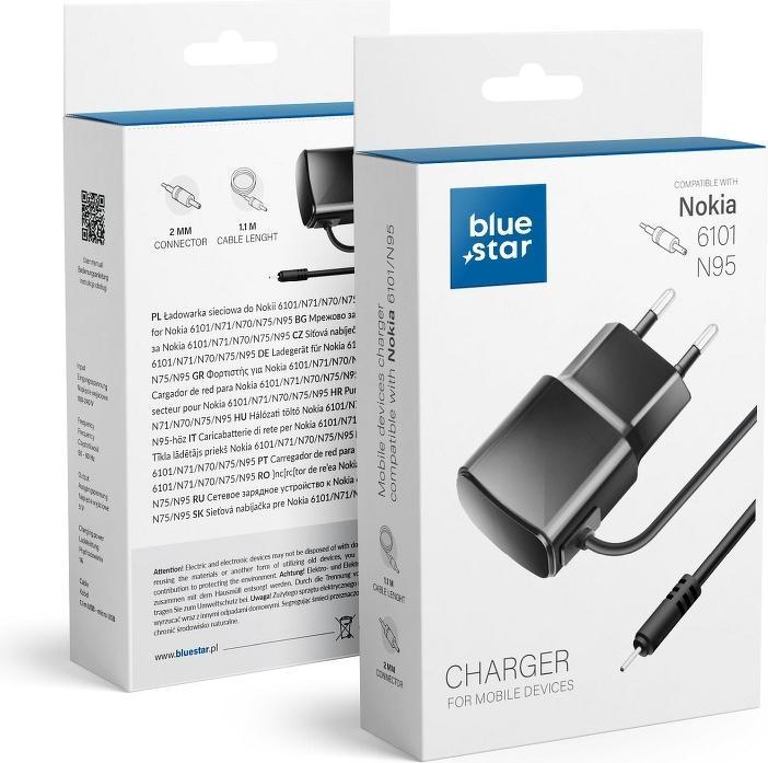 Image du produit Câble Blue Star BLUE STAR chargeur de voyage 0,6A 3W pour NOKIA 6101 / N70 / N95 TFK-TC-1100B noir (3 W)