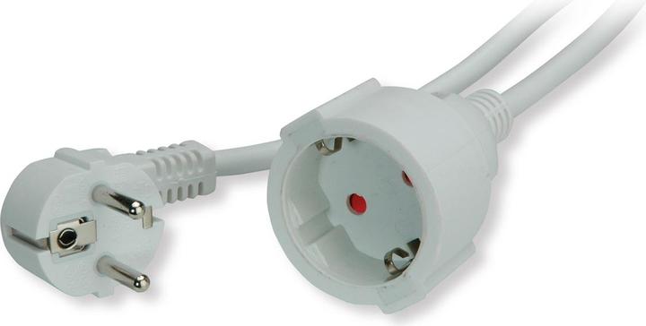 Actual product image Value Protective contact extension cable, 230VAC, white, 5.0 m (5 m, CEE 7/3)