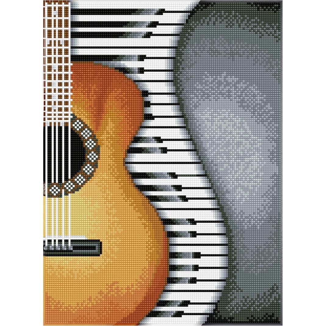 Magni Diamond Dotz DQ8-004 Squares Classical Jazz, ca. 41 x 30 cm, Diamond Painting, Malen mit