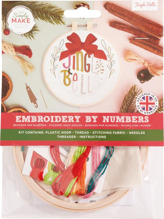 Produktbild Docrafts Simply Make - Embroidery By Numbers