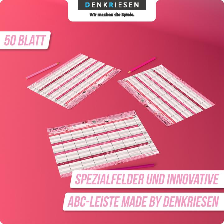 Image du produit Denkriesen Ville Pays Poteaux - A4 Block Girls Edition (f) (Allemand, 2 - 8 Joueur)