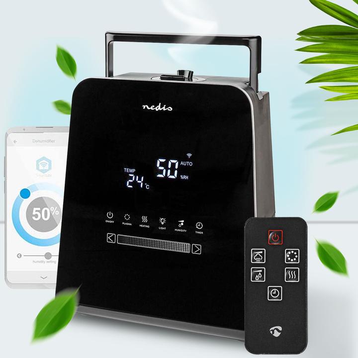 Produktbild Nedis SmartLife Luftbefeuchter | 30 W | Mit kühlem und warmem Nebel | 5.5 l | Hygrometer | Timer | F