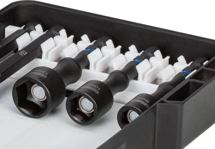 Actual product image Gedore 666-042 Torsion bit set SL+PR+PH+PZ+TX 42 pieces (Cross Pozidriv PZ, Cross Phillips PH)