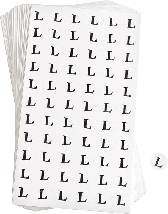 Produktbild VBS XXL Konfektionsgrösse-Aufkleber, 3960 Stück