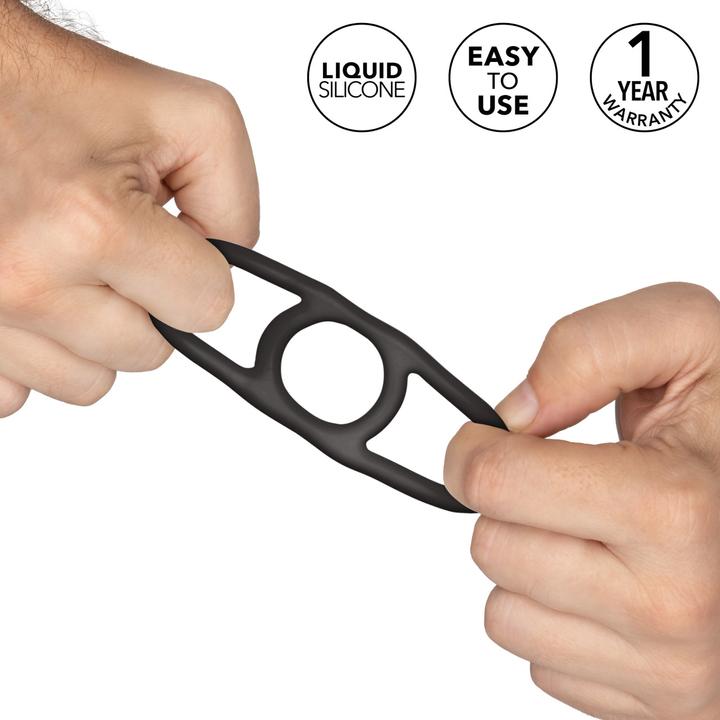 Produktbild CalExotics Alpha™ Liquid Silicone Commander Ring - Black (3.18 cm)