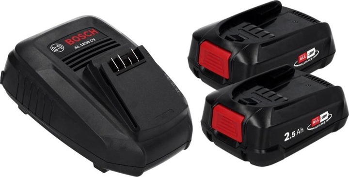 Actual product image Bosch Home & Garden Starter set PBA 18V (2x2.5Ah) + AL 1830 CV (18 V)