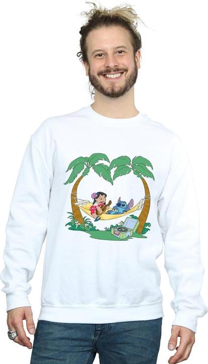 Actual product image Disney Mens Lilo And Stitch Play Some Music Sweatshirt (L)