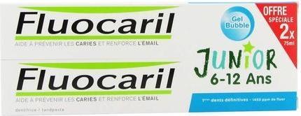 Produktbild Fluocaril Junior Zahnpasta 6-12 Jahre - Bubble Gel 75ml - 2er Pack (75 ml)