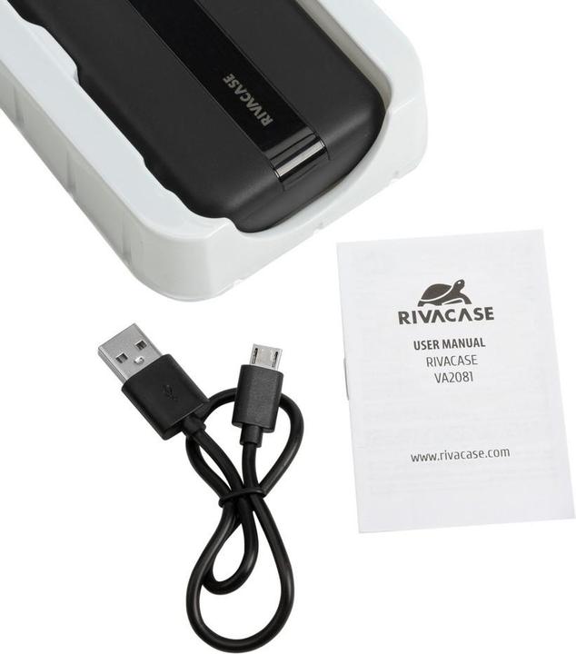 Actual product image Rivacase VA2081 Portable Lithium Polymer (LiPo) battery 20000 mAh White (20000 mAh, 10 W, 74 Wh)